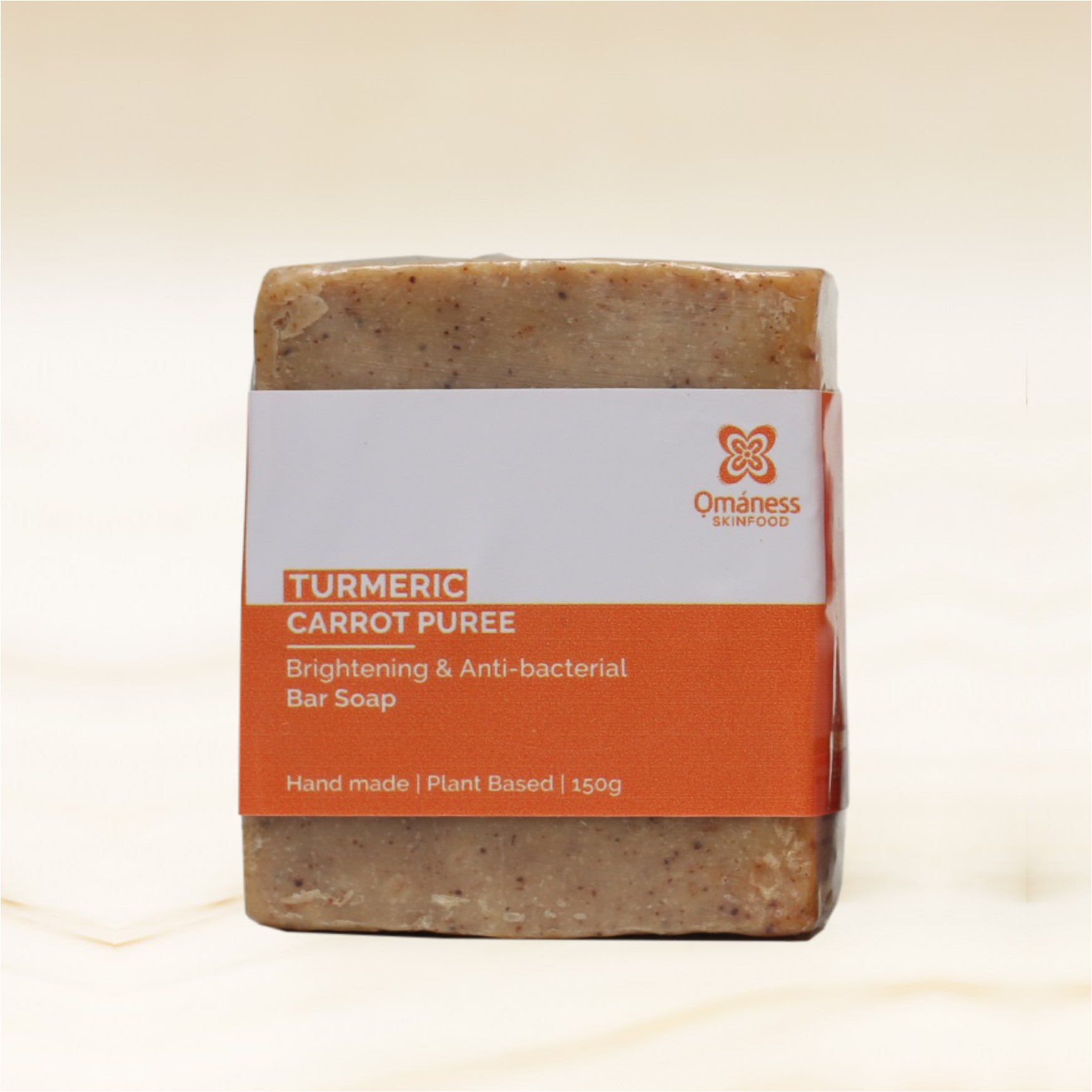 Turmeric & Carrot Puree Brightening Soap Omaness Skinfood