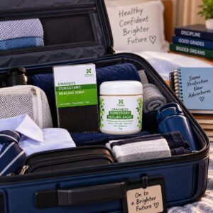 Dongoyaro products packed for school